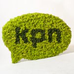 Mosschilderij Logo KPN Rendiermos Mos en Lente Groen